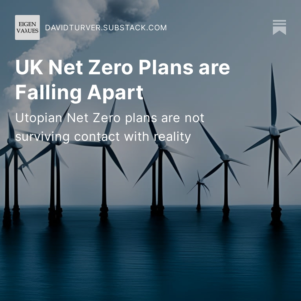 Net Zero Plans are Falling Apart on contact with reality