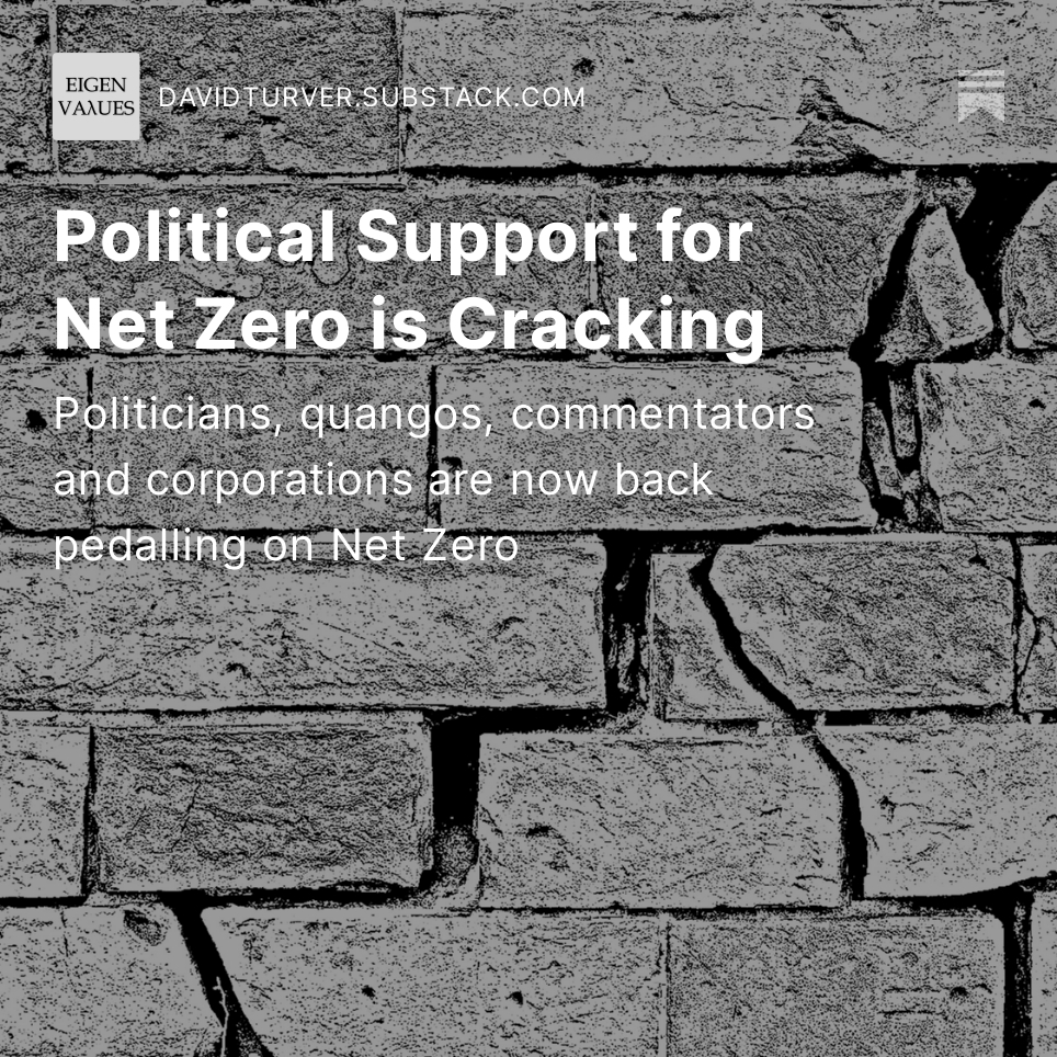 Political Support for Net Zero Cracking